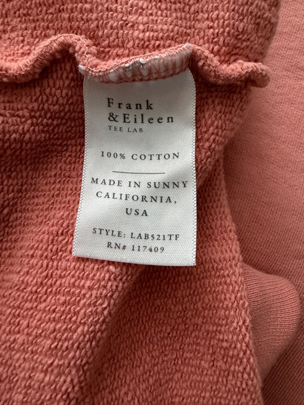 Frank & Eileen Kane Hoodie Size Medium - Picture 5 of 5